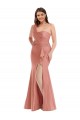 Best Silky Satin Long One Shoulder Mermaid Black Tie Plus Size Prom Dress Canada