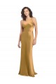 Best Stretch Satin Long One Shoulder A-Line Prom Dress Canada