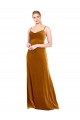 Best Stretch Velvet Long Cowl Neck A-Line Prom Dresses Canada