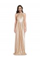 Best Sequin Long Halter Neck Sheath Prom Dress Canada