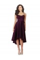 Best Satin Criss Cross Back Short Sweetheart A-Line High Low Prom Dress Canada
