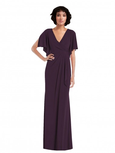 Best Spandex Long V-Neck Sheath Prom Dress Canada