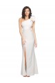 Best Stretch Crepe Long One Shoulder Ivory Sheath Prom Dress Canada