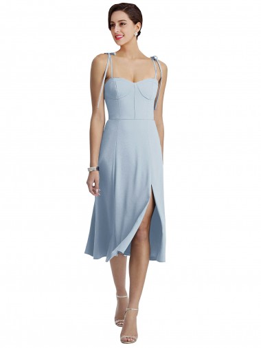 Best Stretch Crepe Midi Length Sweetheart A-Line Prom Dress Canada
