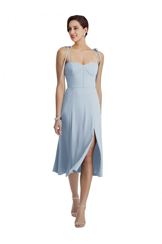 Best Stretch Crepe Midi Length Sweetheart A-Line Prom Dress Canada