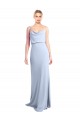 Best Stretch Crepe V-Back Long Cowl Neck Sheath Prom Dress Canada