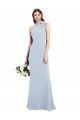 Best Stretch Crepe Open Back Long Bow Neck Trumpet Prom Dress Canada