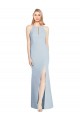 Best Stretch Crepe Keyhole Back Long Halter Neck Trumpet Prom Dress Canada