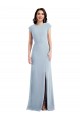 Best Stretch Crepe Open Back Long Trumpet Prom Dress Canada