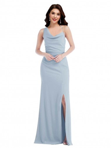 Best Stretch Crepe Long One Shoulder Trumpet Prom Dress Canada