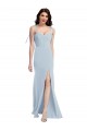 Best Stretch Crepe Low Back Long Strapless Trumpet Prom Dress Canada
