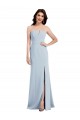 Best Stretch Crepe Long Strapless Trumpet Front Slit Prom Dress Canada