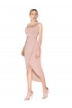 Best Stretch Crepe Knee Length One Shoulder Mermaid Prom Dress Canada