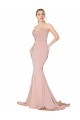Best Stretch Crepe Low Back Long Sweetheart Mauve Mermaid Prom Dress Canada
