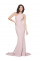 Best Stretch Crepe Sweep Train One Shoulder Mauve Sheath Prom Dress Canada