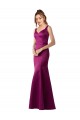Best Satin Open Back Long Bateau Neck Sheath Black Tie Prom Dress Canada