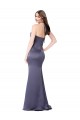 Best Silky Satin Low Back Long Halter Neck Mermaid Prom Dress Canada