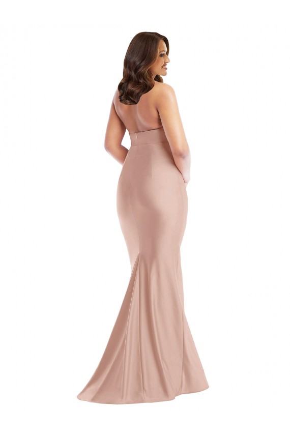 Best Silky Satin Open Back Long Halter Neck Mermaid Plus Size Formal Prom Dress Canada