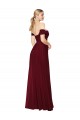 Best Soft Chiffon Long Off the Shoulder Mermaid Prom Dress Canada