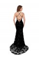 Best Lace Open Back Long High Neck Mermaid Black Tie Prom Dress Canada