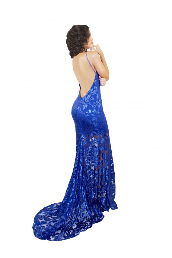 Best Lace Long High Neck Mermaid Prom Dresses Canada
