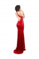 Best Sequin Open Back Long Halter Neck Mermaid Prom Dress Canada