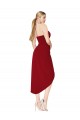 Best Stretch Crepe Knee Length Sweetheart Mermaid High Low Prom Dress Canada