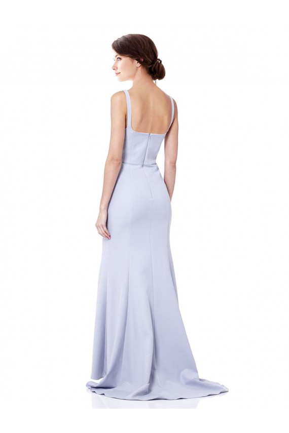 Best Stretch Crepe Long Spaghetti Straps Mermaid Prom Dress Canada
