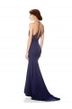 Best Stretch Crepe Long High Neck Sleeveless Prom Party Dress Canada