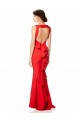 Best Stretch Crepe Open Back Long Halter Neck Mermaid Prom Dress Canada