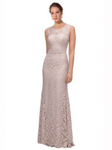 Best Lace Long Scoop Neck Mermaid Evening Prom Dress Canada
