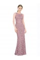 Best Lace Long Illusion Neck Mermaid Prom Dress Canada