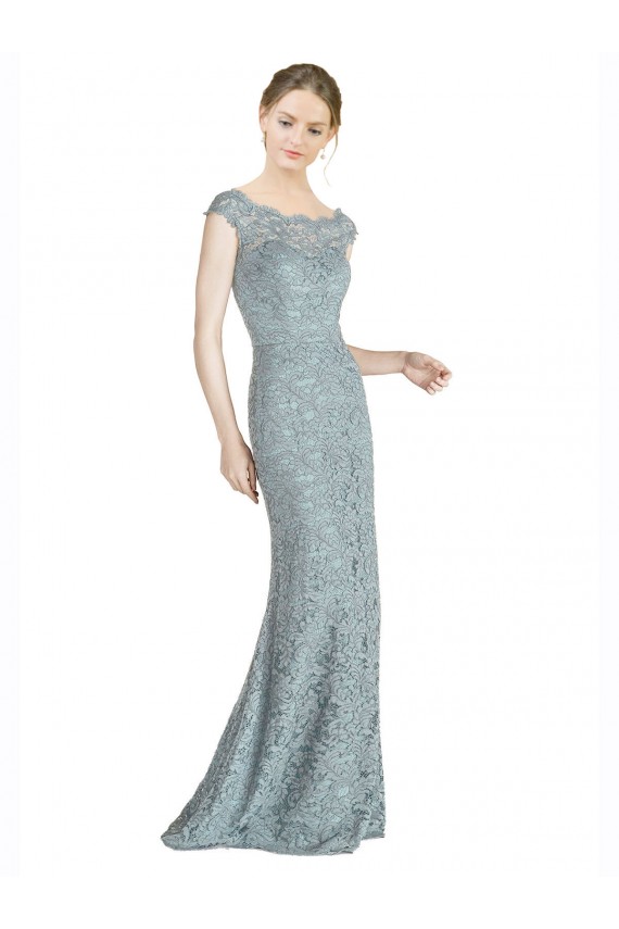 Best Lace Long Off the Shoulder Mermaid Prom Dress Canada