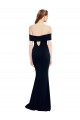 Best Stretch Crepe Keyhole Back Long Off the Shoulder Mermaid Prom Dress Canada