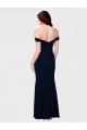 Best Stretch Crepe Low Back Long Off the Shoulder Mermaid Prom Dress Canada