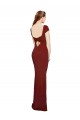 Best Stretch Crepe Keyhole Back Long Round Neck Mermaid Prom Dress Canada