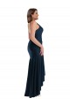 Best Silky Satin Long Spaghetti Straps Mermaid High Low Plus Size Prom Dress Canada