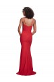 Best Stretch Crepe Long Spaghetti Straps Mermaid Prom Dresses Canada