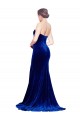 Best Stretch Velvet Low Back Sweep Train Sweetheart Mermaid Prom Dress Canada
