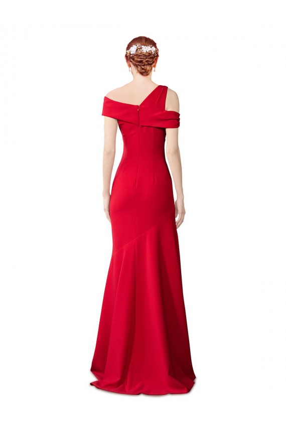 Best Stretch Crepe Long Mermaid Prom Dress Canada