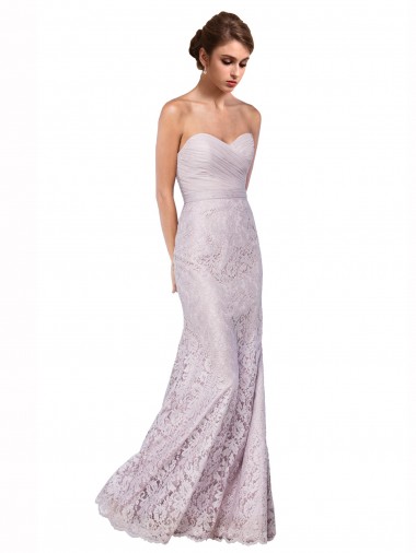 Best Lace Long Sweetheart Mermaid Prom Dress Canada