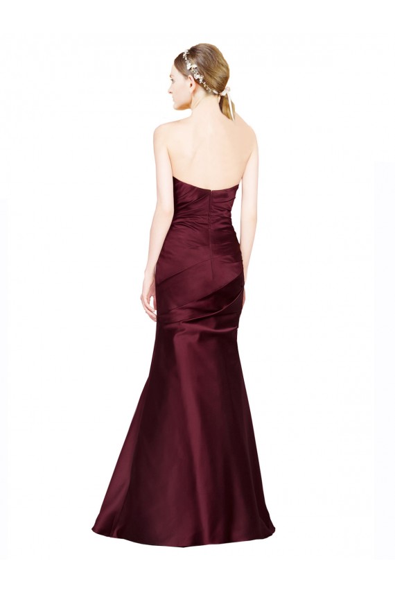 Best Satin Low Back Long Sweetheart Mermaid Prom Dress Canada