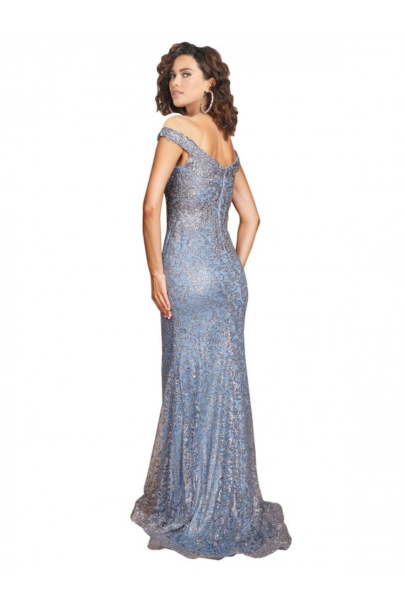 Best Sequin Long Off the Shoulder Mermaid Prom Dress Canada