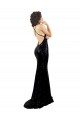 Best Sequin Criss Cross Open Back Long V-Neck Mermaid Black Tie Prom Dress Canada