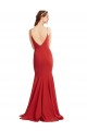 Best Stretch Crepe Long V-Neck Mermaid Evening Prom Dress Canada