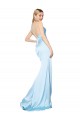 Best Stretch Satin Long High Neck Mermaid Prom Dress Canada