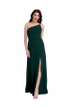 Best Stretch Crepe Open Back Long One Shoulder A-Line Prom Dress Canada