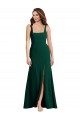 Best Stretch Crepe Long Square Neck Trumpet Prom Dress Canada
