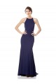 Best Stretch Crepe Long High Neck Sleeveless Prom Party Dress Canada