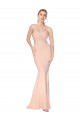 Best Stretch Crepe Long Sweetheart Nude Mermaid Prom Dress Canada